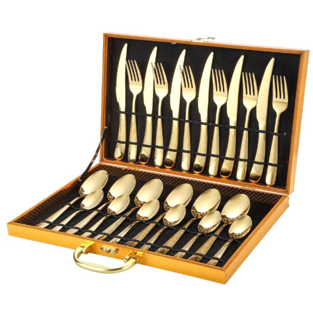 Cutlery Set 16 pcs stainless steel mirror finish service for 4